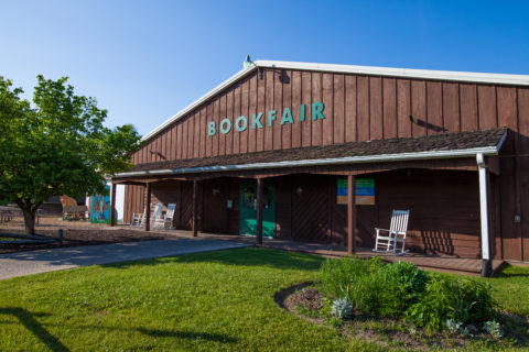 Exterior front entrance to Green Valley Book Fair.