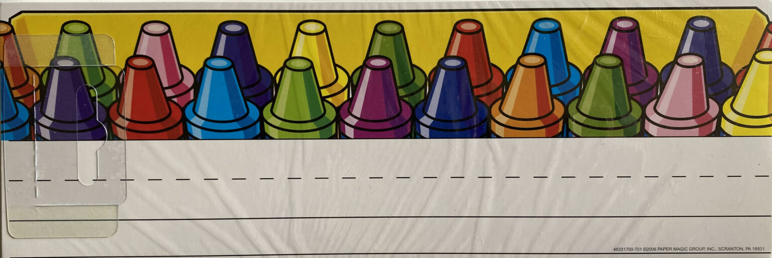 Crayon Self-Adhesive Name Plates