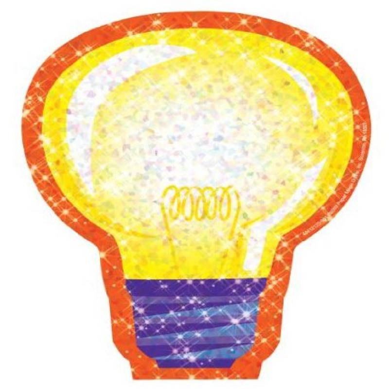 Light Bulb Sparkle Paper Cut-Outs