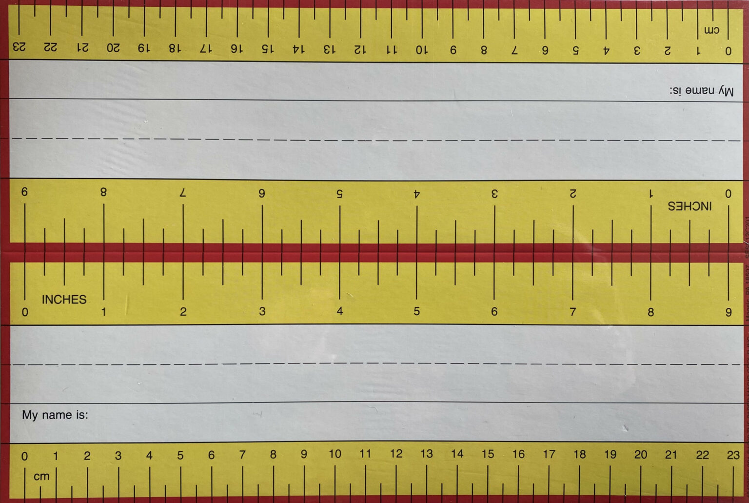 Ruler Fold Over Name Plates