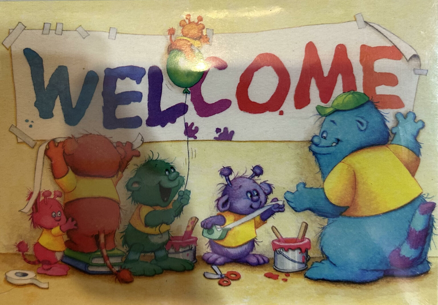 Monster Welcome Teacher Cards