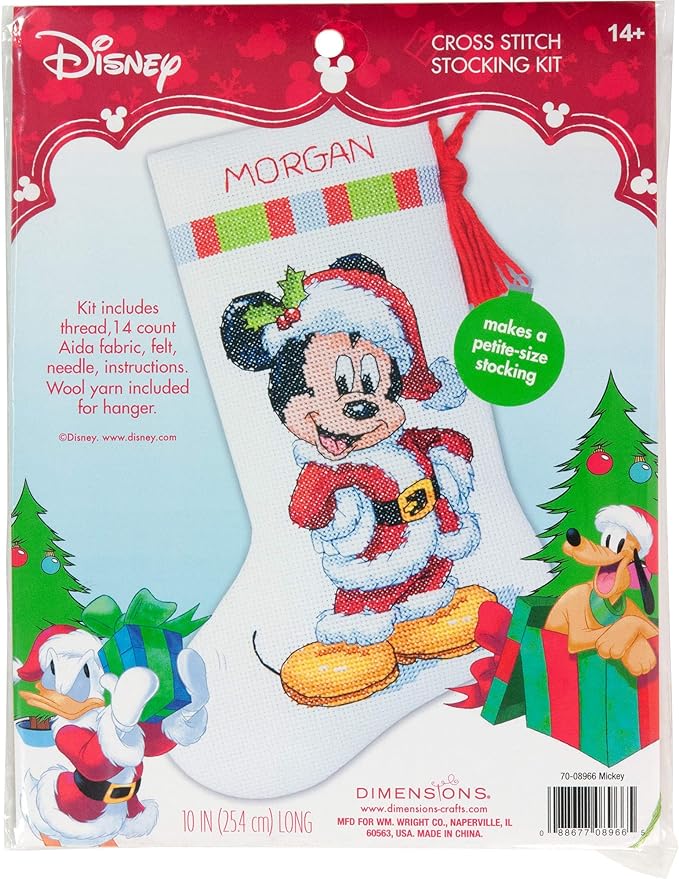 Mickey Cross Stitch Stocking Kit