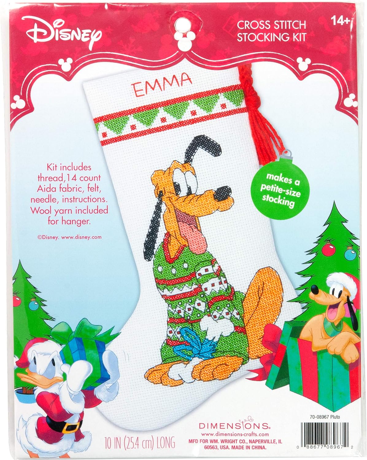 Pluto Cross Stitch Stocking Kit