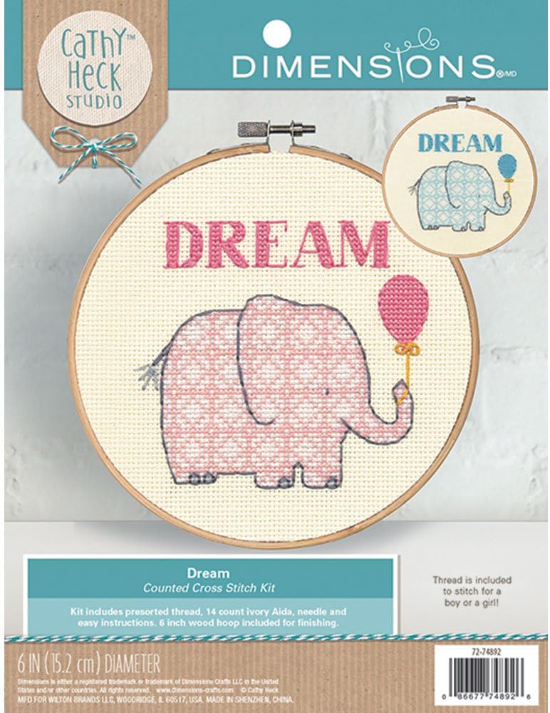 Dream Elephant Counted Cross Stitch Kit