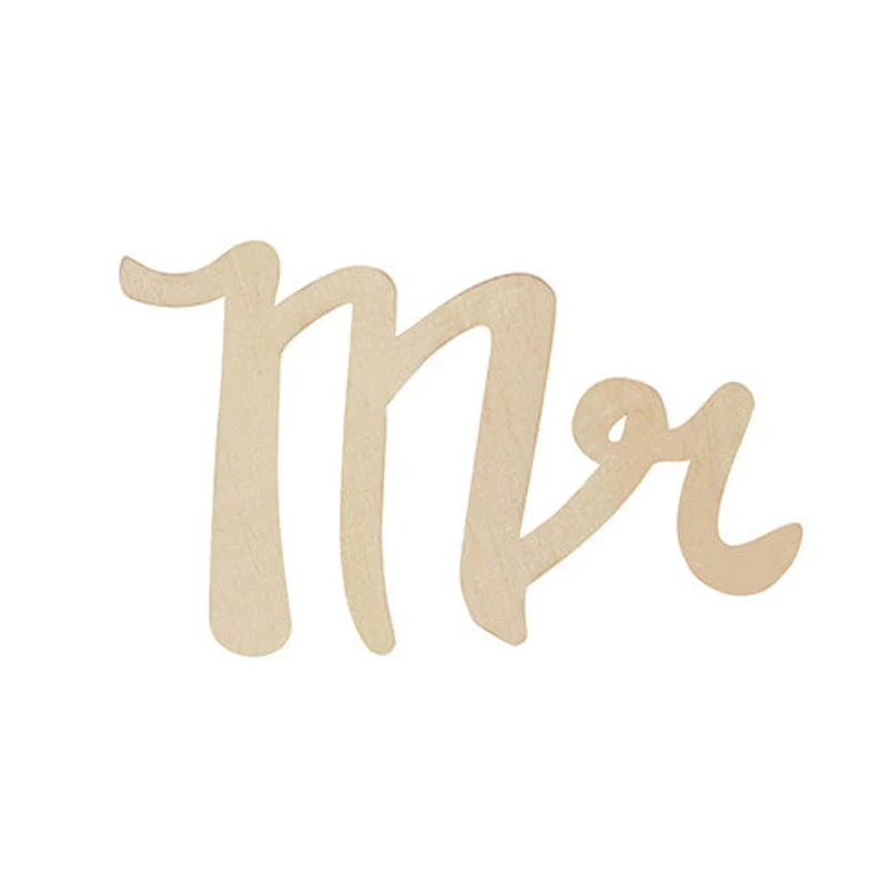 Mr Unfinished Wood Cutout 9 pc