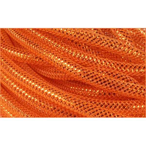 Orange Metallic Mesh Tubing .31" x 20 Yards