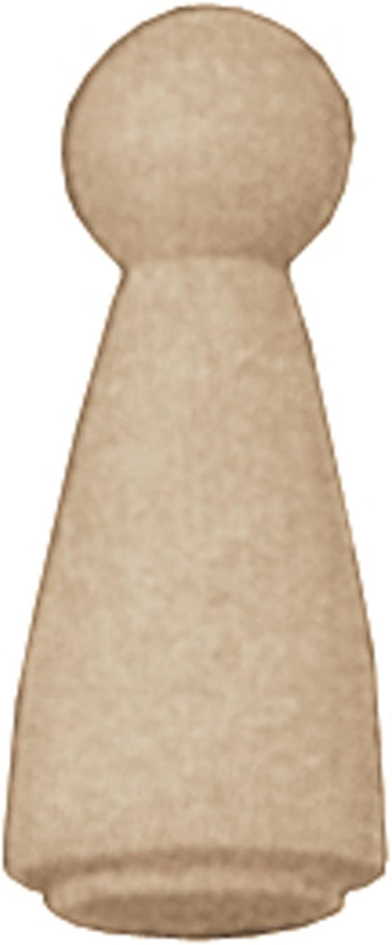 Unfinished Wood Bell Pin 2 pc 2"