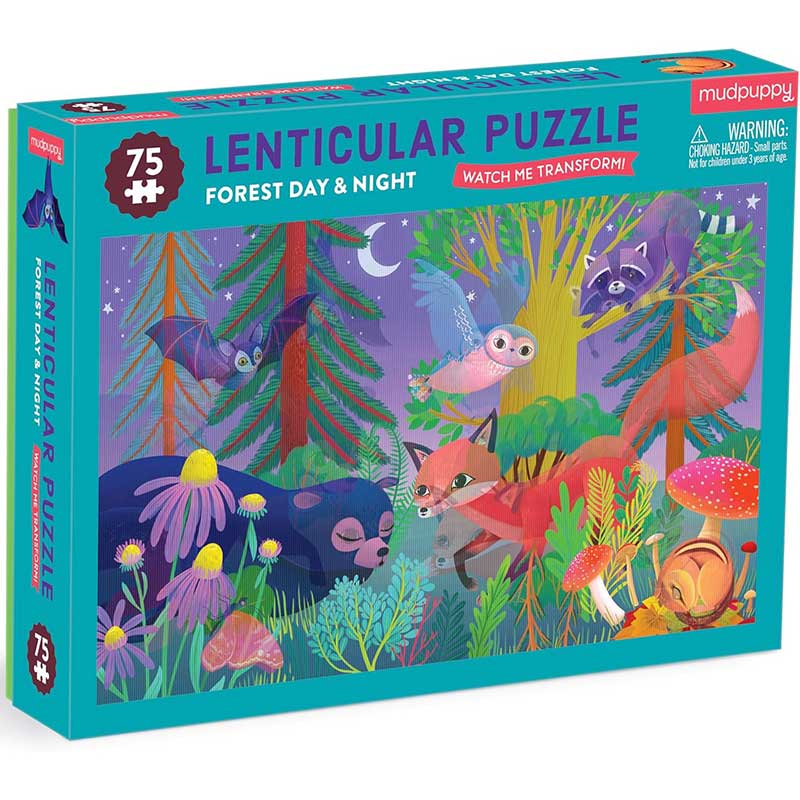 Forest Day & Night 75-Piece Lenticular Puzzle
